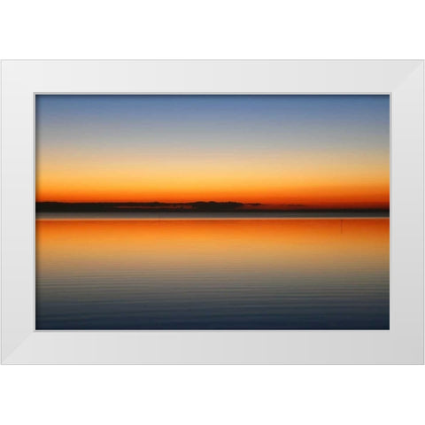 Horizont White Modern Wood Framed Art Print by Rossmeissl, Gerhard