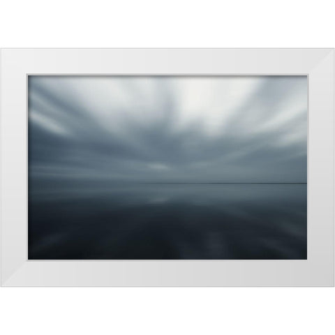 Horizont und Licht VI White Modern Wood Framed Art Print by Rossmeissl, Gerhard