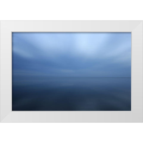 Blue Sea I  White Modern Wood Framed Art Print by Rossmeissl, Gerhard