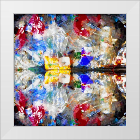 On the beach White Modern Wood Framed Art Print by Weisman, Gerd