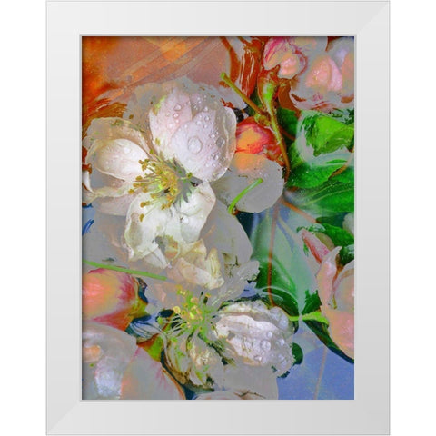 Blumenliebe White Modern Wood Framed Art Print by Weissing, Gerd