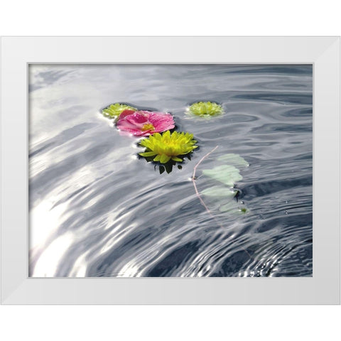 Wassertraum White Modern Wood Framed Art Print by Weissing, Gerd