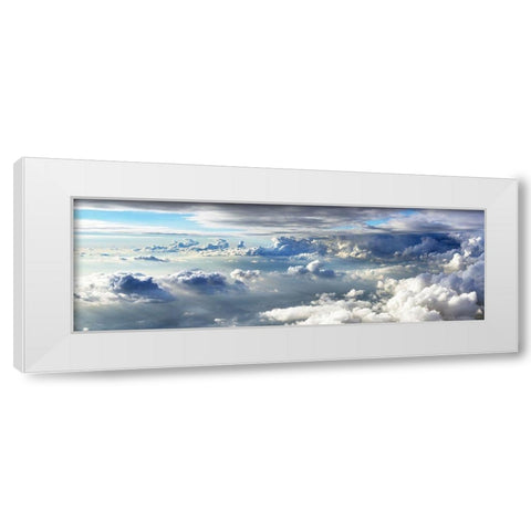 Wolkenreise White Modern Wood Framed Art Print by Dietz, Hajo
