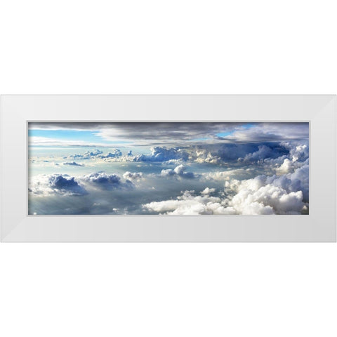 Wolkenreise White Modern Wood Framed Art Print by Dietz, Hajo