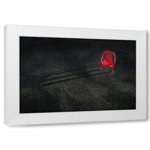 Anscheinend schon White Modern Wood Framed Art Print by Li, Heng