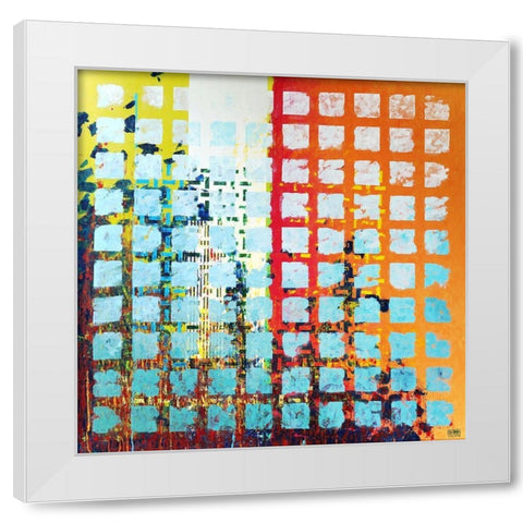 OT.21042012 White Modern Wood Framed Art Print by Pfeiffer, H.M.