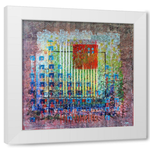 OT.24072010 White Modern Wood Framed Art Print by Pfeiffer, H.M.