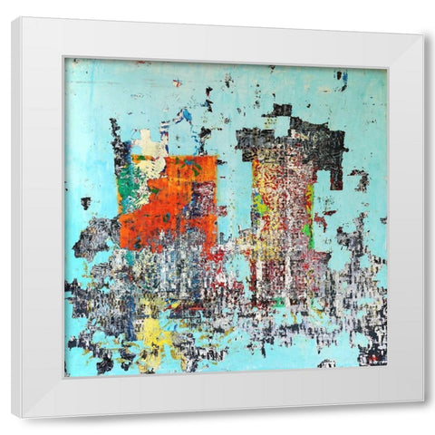 OT.20032008 White Modern Wood Framed Art Print by Pfeiffer, H.M.