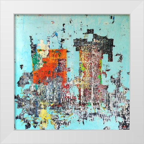 OT.20032008 White Modern Wood Framed Art Print by Pfeiffer, H.M.