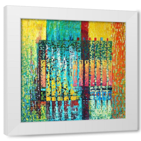 OT.27082010 White Modern Wood Framed Art Print by Pfeiffer, H.M.