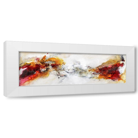 Imperiu White Modern Wood Framed Art Print by Folger, Isolde