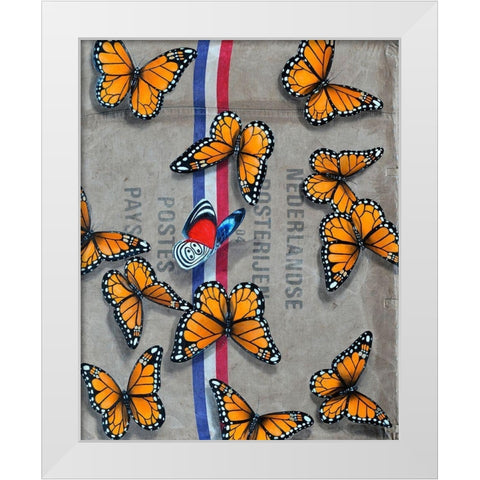 Letter from Holland White Modern Wood Framed Art Print by Leth, Ingo