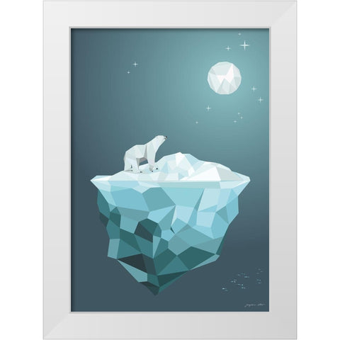 Eismond White Modern Wood Framed Art Print by LÃ¤er, Josephine