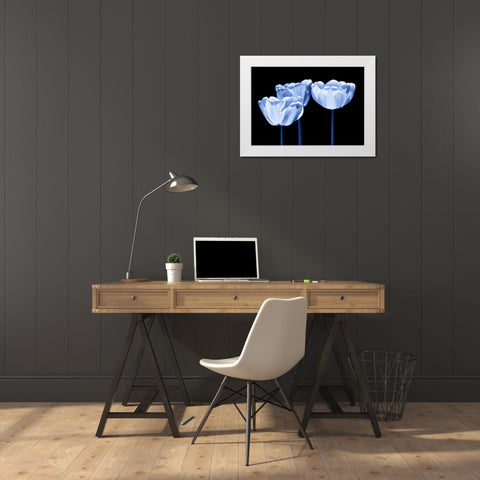 Three of us White Modern Wood Framed Art Print by Riedt, Kirsten