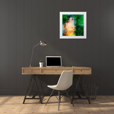 in the park White Modern Wood Framed Art Print by Lorenz, Peter