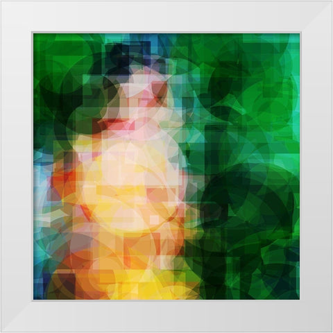 in the park White Modern Wood Framed Art Print by Lorenz, Peter