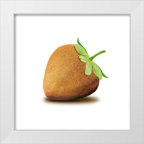 Kiwbeere White Modern Wood Framed Art Print by Broszius, Michael