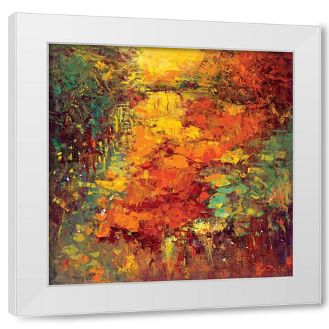 Idyll II White Modern Wood Framed Art Print by Madjid