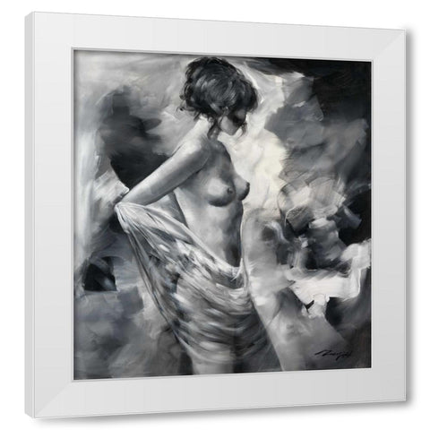 Loveliness I White Modern Wood Framed Art Print by Madjid