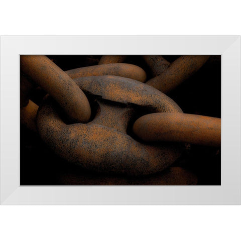 Hafen 1 White Modern Wood Framed Art Print by Krause, Michael