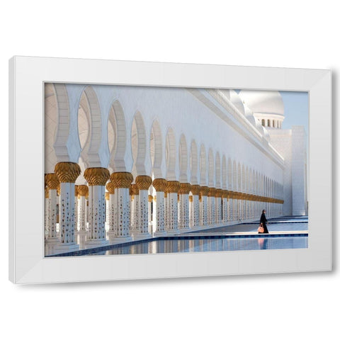 Aussicht White Modern Wood Framed Art Print by Pawlitzki, Micha