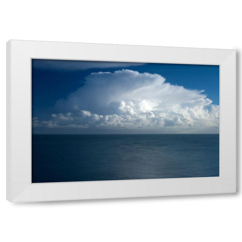 Wo der Wind das Meer berÃ¼hrt White Modern Wood Framed Art Print by Pawlitzki, Micha