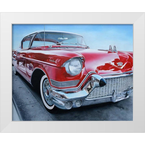 Classic Reflections White Modern Wood Framed Art Print by Schuh, Michael