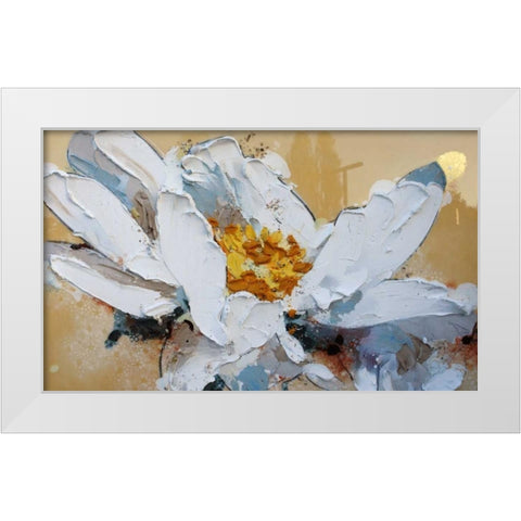 Secco White Modern Wood Framed Art Print by Beletti, Nicole