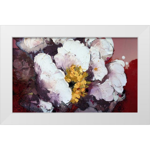 Bruciato White Modern Wood Framed Art Print by Beletti, Nicole