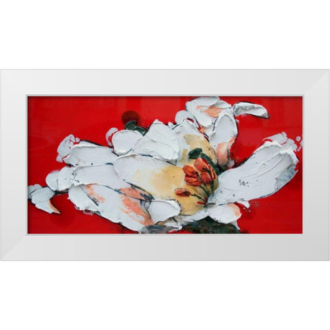 Giglio White Modern Wood Framed Art Print by Beletti, Nicole