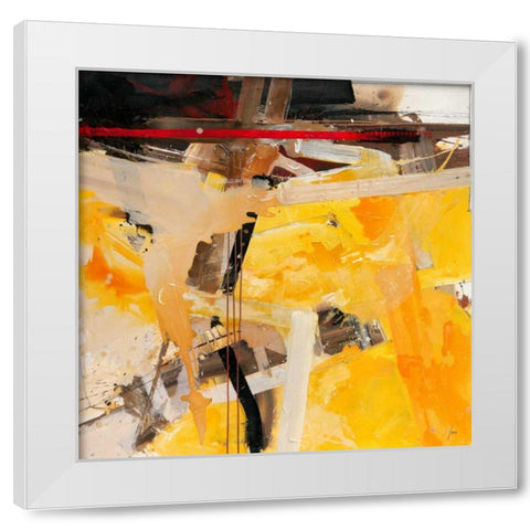 Sonnenbretter White Modern Wood Framed Art Print by Mayer, Norbert