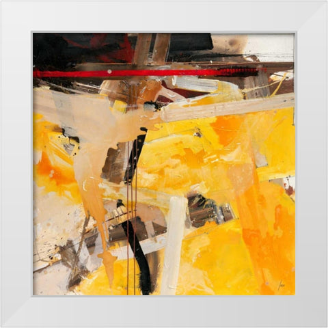 Sonnenbretter White Modern Wood Framed Art Print by Mayer, Norbert