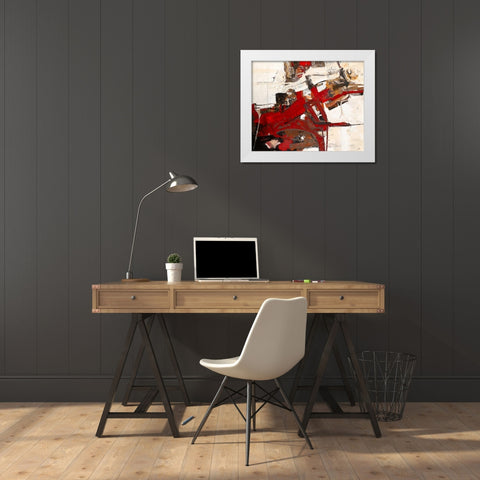 Erinnerung an die Realitat White Modern Wood Framed Art Print by Mayer, Norbert