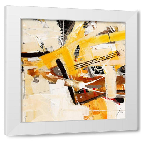 Nachricht an die Sonne White Modern Wood Framed Art Print by Mayer, Norbert