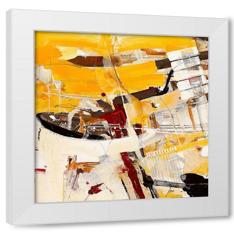 Ein konservierter Gedanke White Modern Wood Framed Art Print by Mayer, Norbert