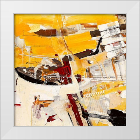 Ein konservierter Gedanke White Modern Wood Framed Art Print by Mayer, Norbert