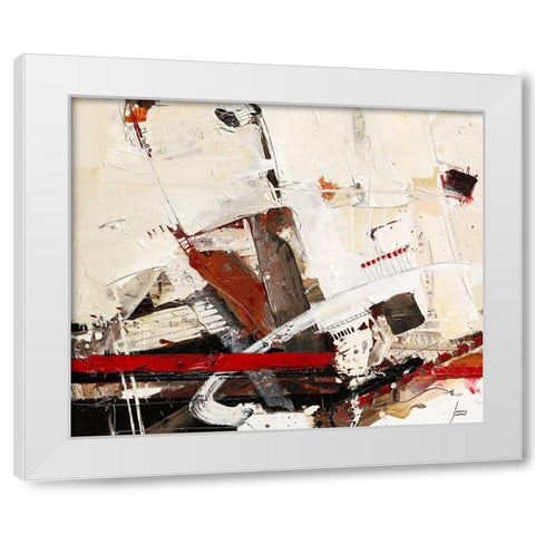 Und treibt das Denken White Modern Wood Framed Art Print by Mayer, Norbert