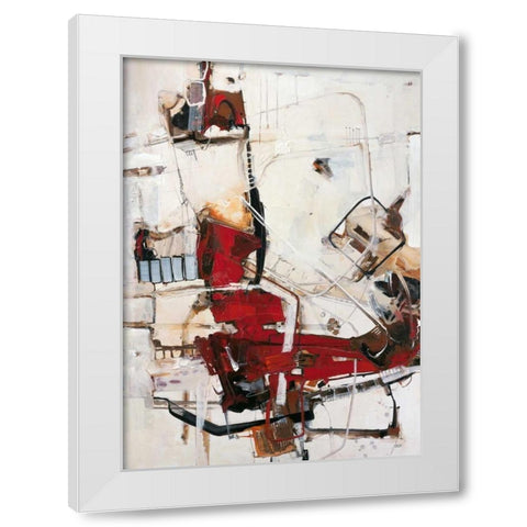 Immer etwas von dem White Modern Wood Framed Art Print by Mayer, Norbert