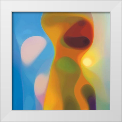 Evolution 13 White Modern Wood Framed Art Print by Klipp, Ortwin