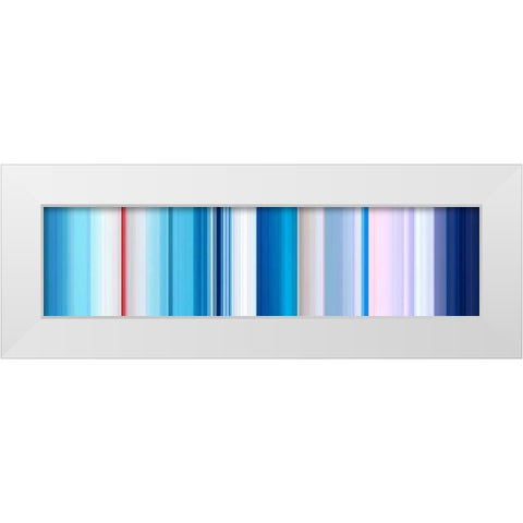 Lichtlinien 884 White Modern Wood Framed Art Print by Klipp, Ortwin