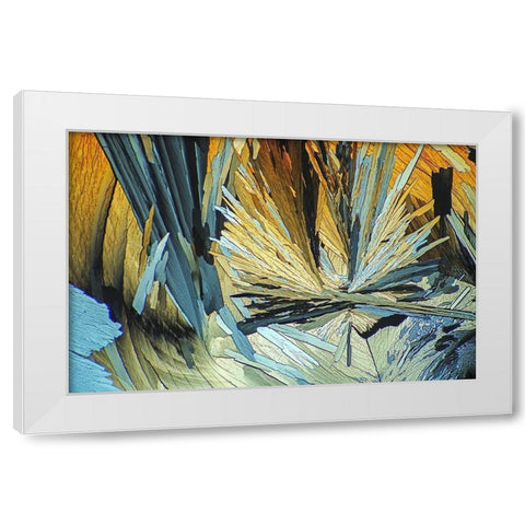 BernsteinsÃ¤ure White Modern Wood Framed Art Print by Juzak, Peter