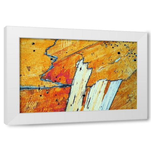 Natriumhydrogensulfat White Modern Wood Framed Art Print by Juzak, Peter