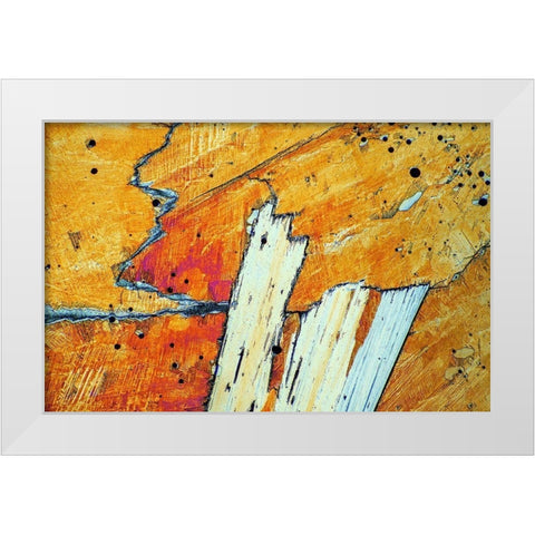 Natriumhydrogensulfat White Modern Wood Framed Art Print by Juzak, Peter
