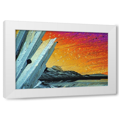 AdipinsÃ¤ure White Modern Wood Framed Art Print by Juzak, Peter