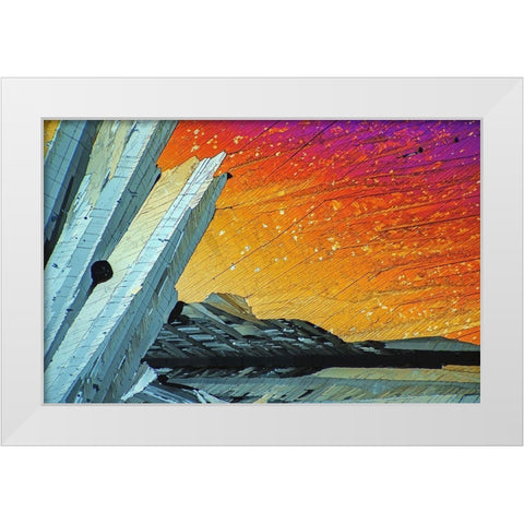 AdipinsÃ¤ure White Modern Wood Framed Art Print by Juzak, Peter