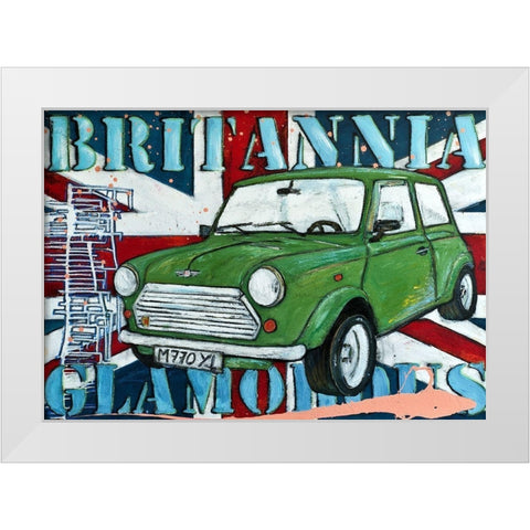 Britannia White Modern Wood Framed Art Print by HÃ¼ttner, Rainer