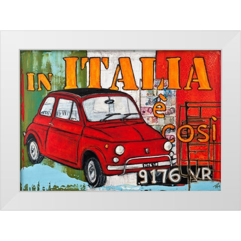 In Italia White Modern Wood Framed Art Print by HÃ¼ttner, Rainer