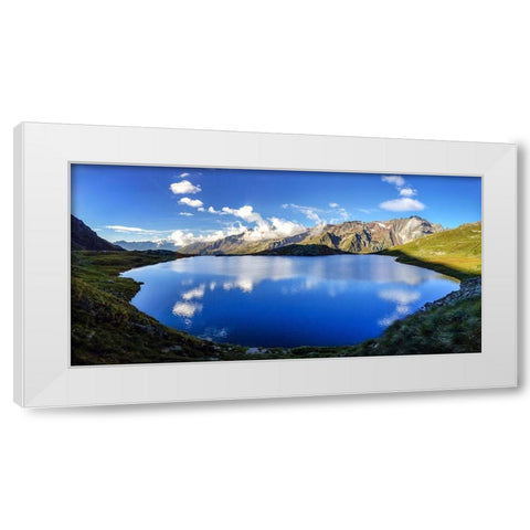 Lago Nero White Modern Wood Framed Art Print by Moiola, Roberto