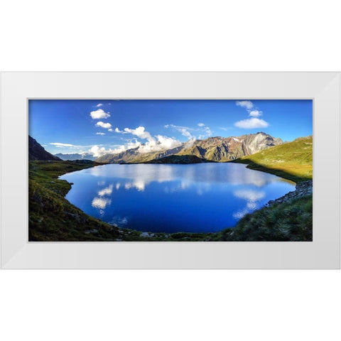 Lago Nero White Modern Wood Framed Art Print by Moiola, Roberto