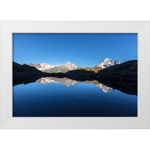 Les Drus White Modern Wood Framed Art Print by Moiola, Roberto